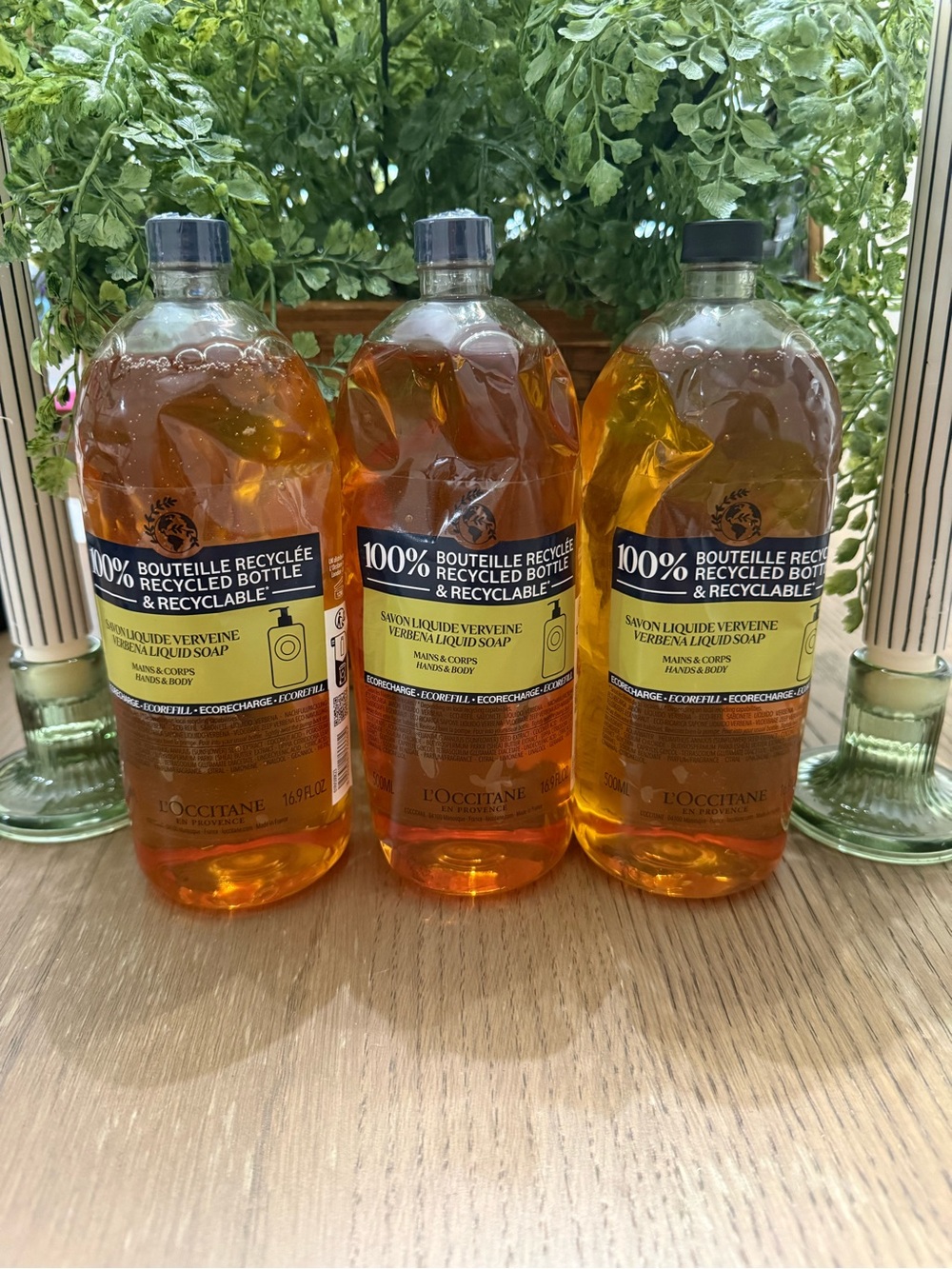L'OCCITANE Verbena Liquid Hand Soap refill x3!